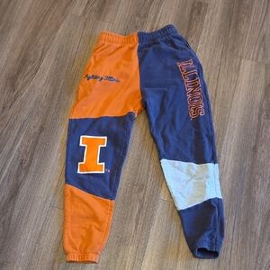 Illinois Colorblock Joggers - Orange and Blue